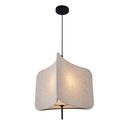 Żyrandol na lince HAVANA 1xE27/20W/230V śr. 50 cm beżowy