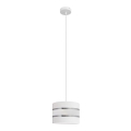 Żyrandol na lince HELEN 1xE27/15W/230V śr. 20 cm biały