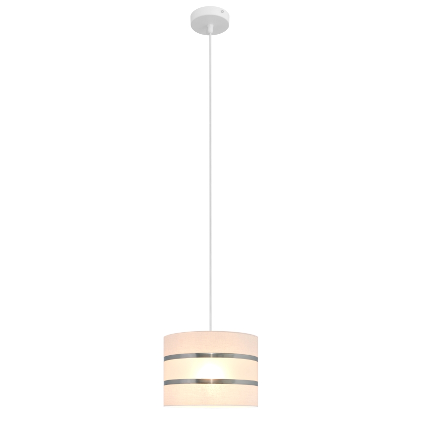 Żyrandol na lince HELEN 1xE27/15W/230V śr. 20 cm biały