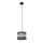Żyrandol na lince HELEN 1xE27/15W/230V śr. 20 cm zielony/złoty
