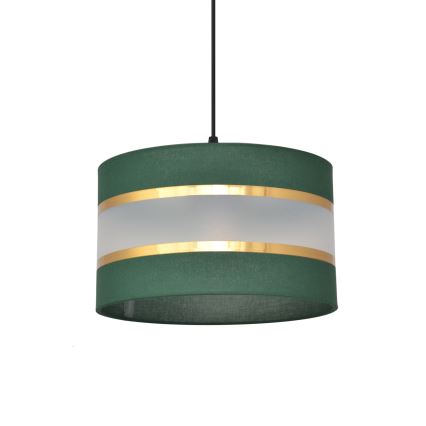 Żyrandol na lince HELEN 1xE27/15W/230V śr. 25 cm zielony/złoty