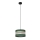Żyrandol na lince HELEN 1xE27/15W/230V śr. 25 cm zielony/złoty