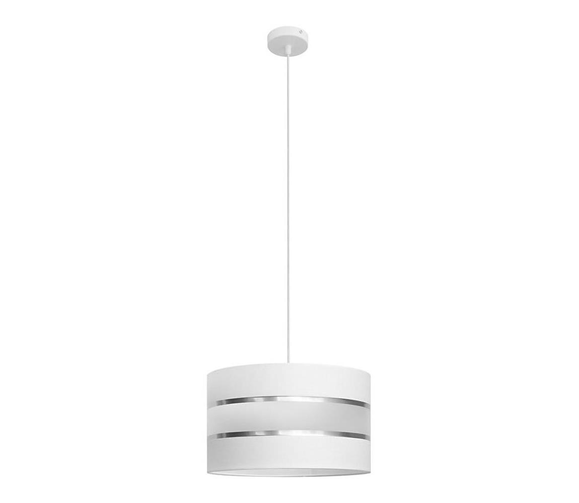 Żyrandol na lince HELEN 1xE27/15W/230V śr. 35 cm biały