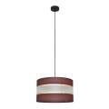 Żyrandol na lince HELEN 1xE27/15W/230V śr. 35 cm brązowy/czarny/złoty