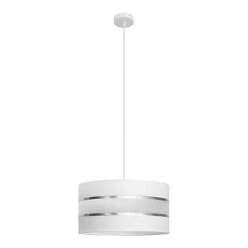 Żyrandol na lince HELEN 1xE27/15W/230V śr. 40 cm białe
