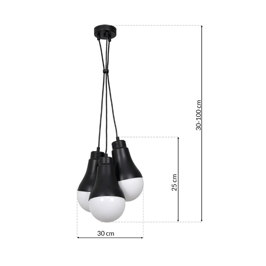 Żyrandol na lince HELIOS 3xE14/40W/230V