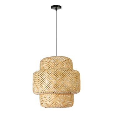 Żyrandol na lince HILO 1xE27/40W/230V śr. 47 cm bambus