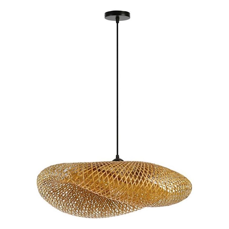 Żyrandol na lince HILO 1xE27/40W/230V śr. 80 cm bambus