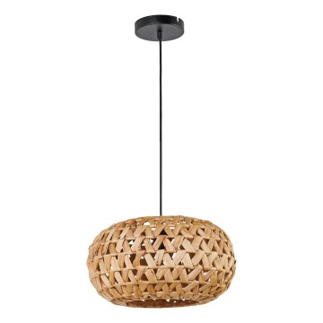Żyrandol na lince HOSHI 1xE27/20W/230V śr. 38 cm konopie