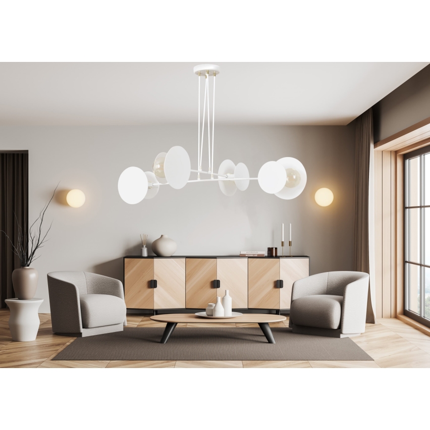 Żyrandol na lince IDEA 4xE27/15W/230V biały