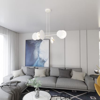 Żyrandol na lince IDEA 4xE27/15W/230V biały