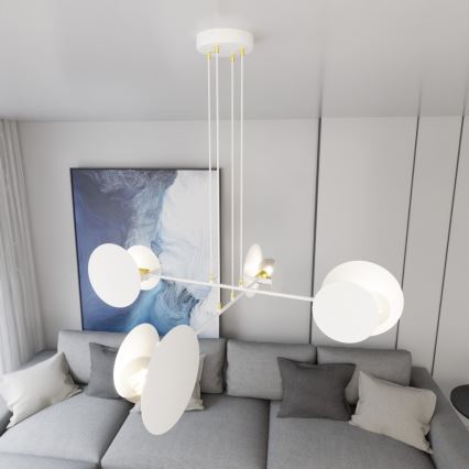 Żyrandol na lince IDEA 4xE27/15W/230V biały