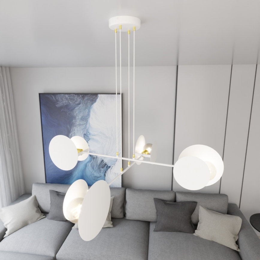 Żyrandol na lince IDEA 4xE27/15W/230V biały