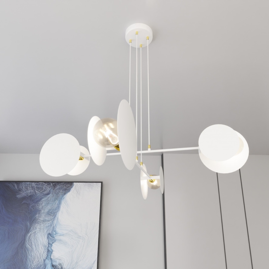 Żyrandol na lince IDEA 4xE27/15W/230V biały