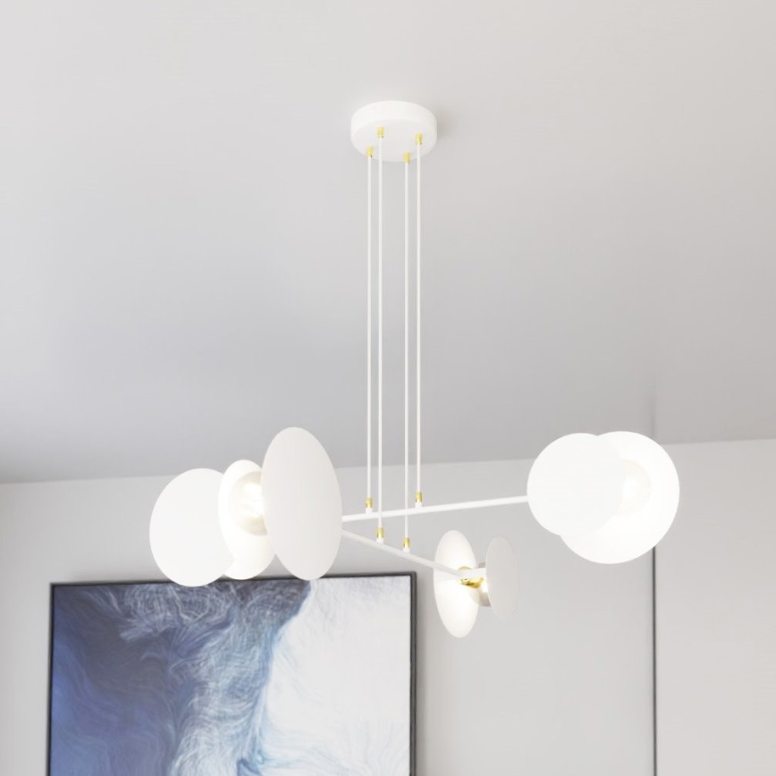 Żyrandol na lince IDEA 4xE27/15W/230V biały