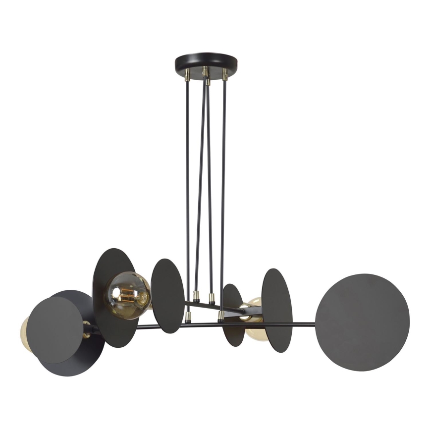 Żyrandol na lince IDEA 4xE27/15W/230V czarny