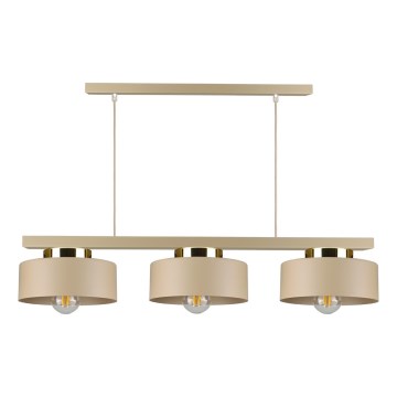Żyrandol na lince IGNIA 3xE27/60W/230V taupe