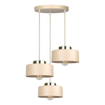 Żyrandol na lince IGNIA 3xE27/60W/230V taupe