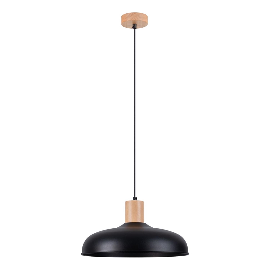 Żyrandol na lince INDY 1xE27/15W/230V śr. 38 cm czarny