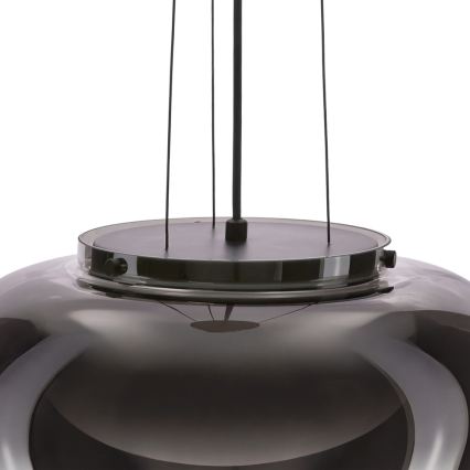 Żyrandol na lince INSIEME 1xGX53/10W/230V śr. 38 cm dymna czerń