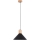 Żyrandol na lince JAGA 1xE27/15W/230V śr. 30 cm czarny