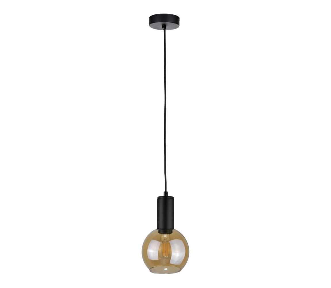 Żyrandol na lince JANTAR BLACK 1xE27/60W/230V