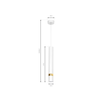 Żyrandol na lince JOKER 1xGU10/25W/230V biały