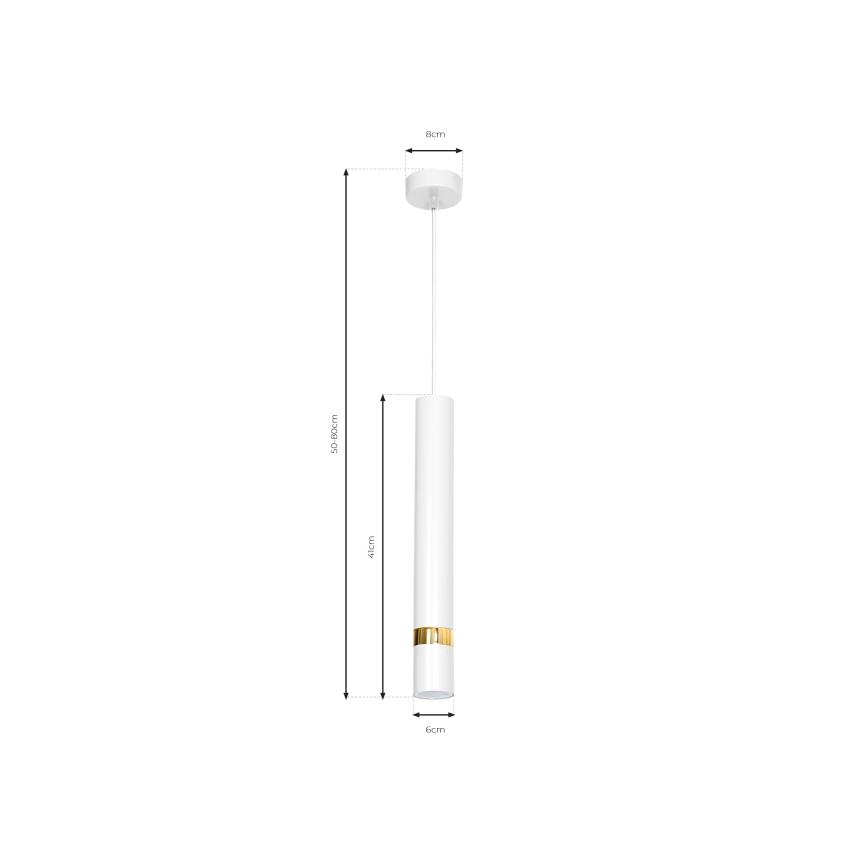 Żyrandol na lince JOKER 1xGU10/25W/230V biały