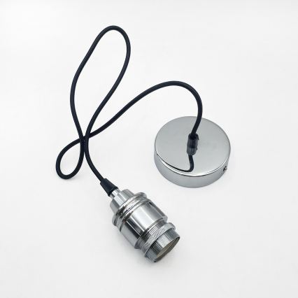 Żyrandol na lince JULL 1xE27/15W/230V chrom błyszczący/przezroczysty