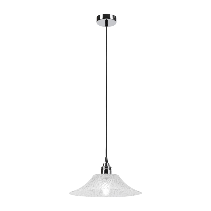 Żyrandol na lince JULL 1xE27/15W/230V chrom błyszczący/przezroczysty