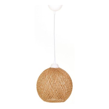 Żyrandol na lince JUTE 1xE27/60W/230V beżowy