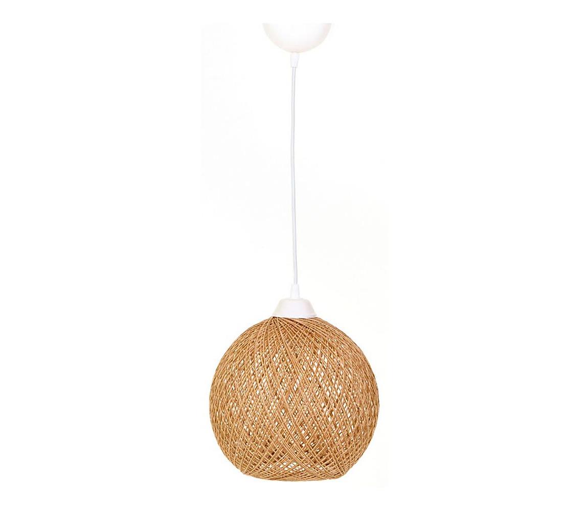 Żyrandol na lince JUTE 1xE27/60W/230V beżowy