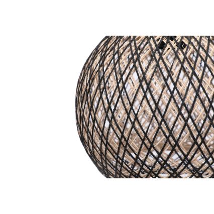 Żyrandol na lince JUTE 1xE27/60W/230V czarny