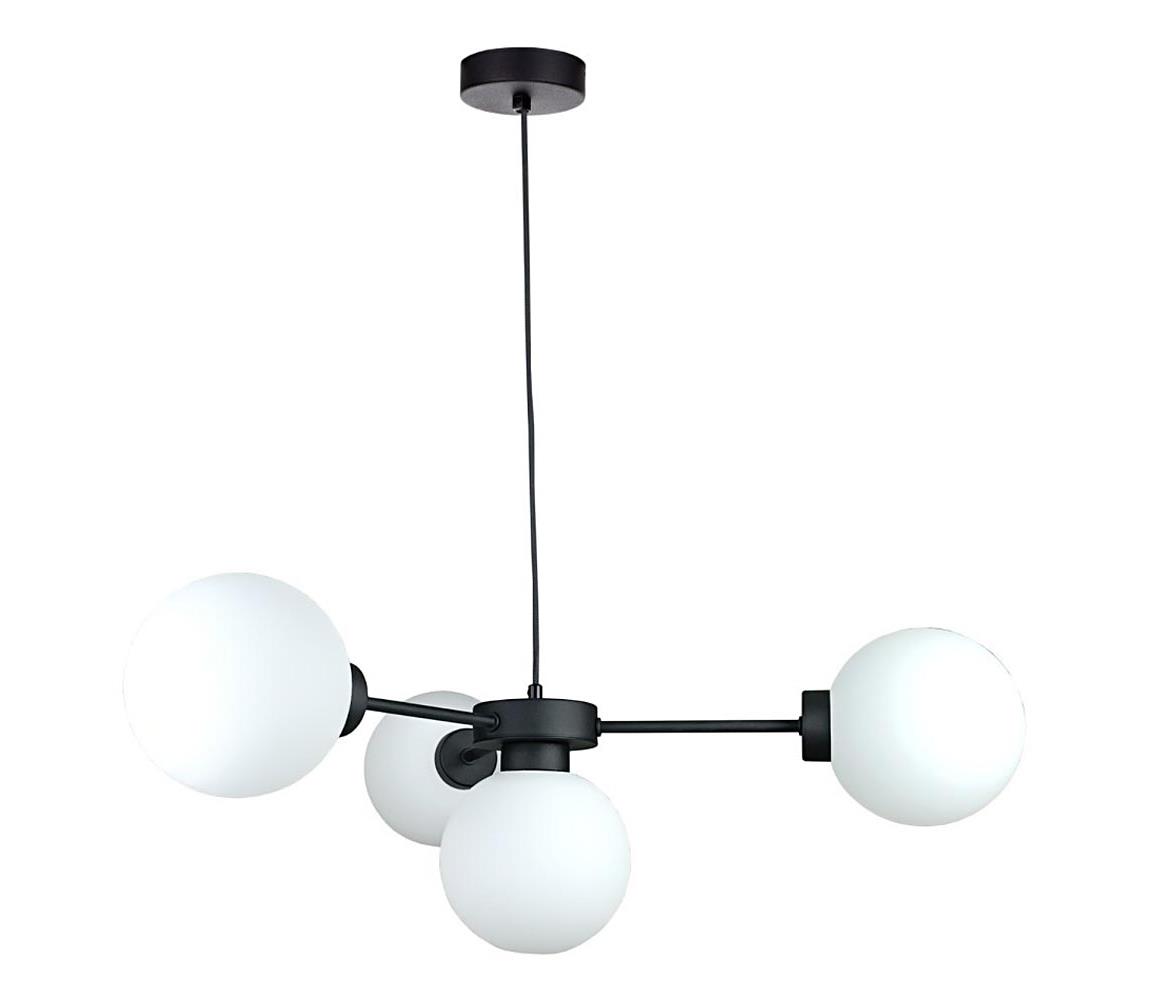 Żyrandol na lince KALIOPE 4xE14/50W/230V czarny/biały