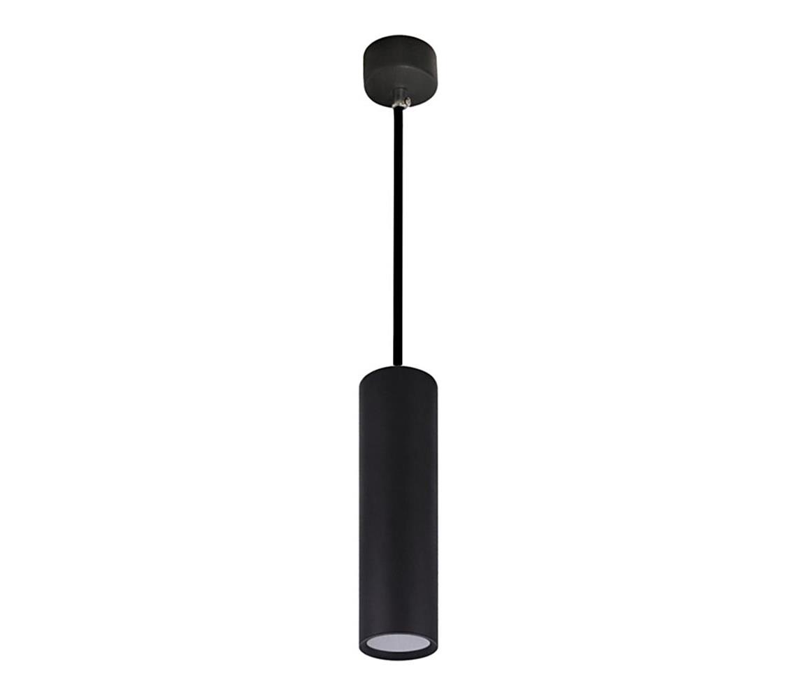 Żyrandol na lince KARADON 1xGU10/30W/230V 17 cm czarny