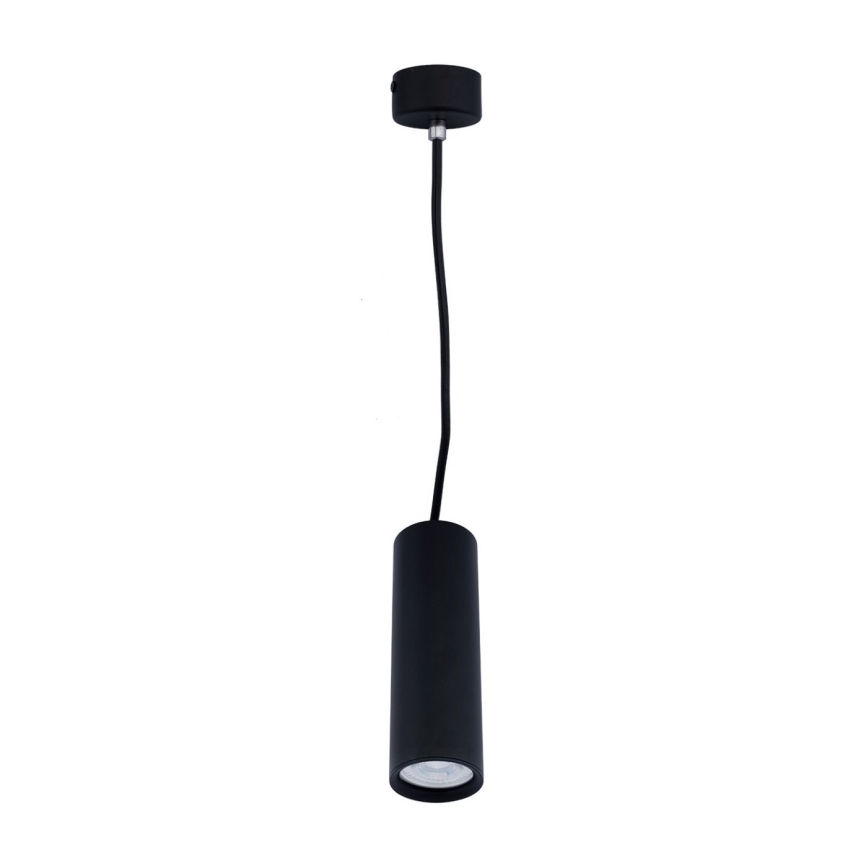 Żyrandol na lince KARADON 1xGU10/30W/230V 17 cm czarne