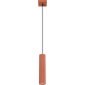 Żyrandol na lince KARBON 1xGU10/10W/230V czerwony