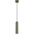 Żyrandol na lince KARBON 1xGU10/10W/230V zielony