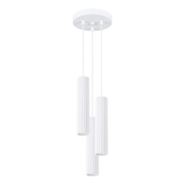 Żyrandol na lince KARBON 3xGU10/10W/230V biały