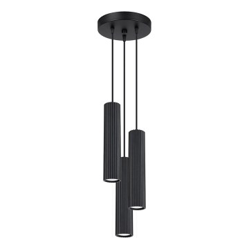 Żyrandol na lince KARBON 3xGU10/10W/230V czarny