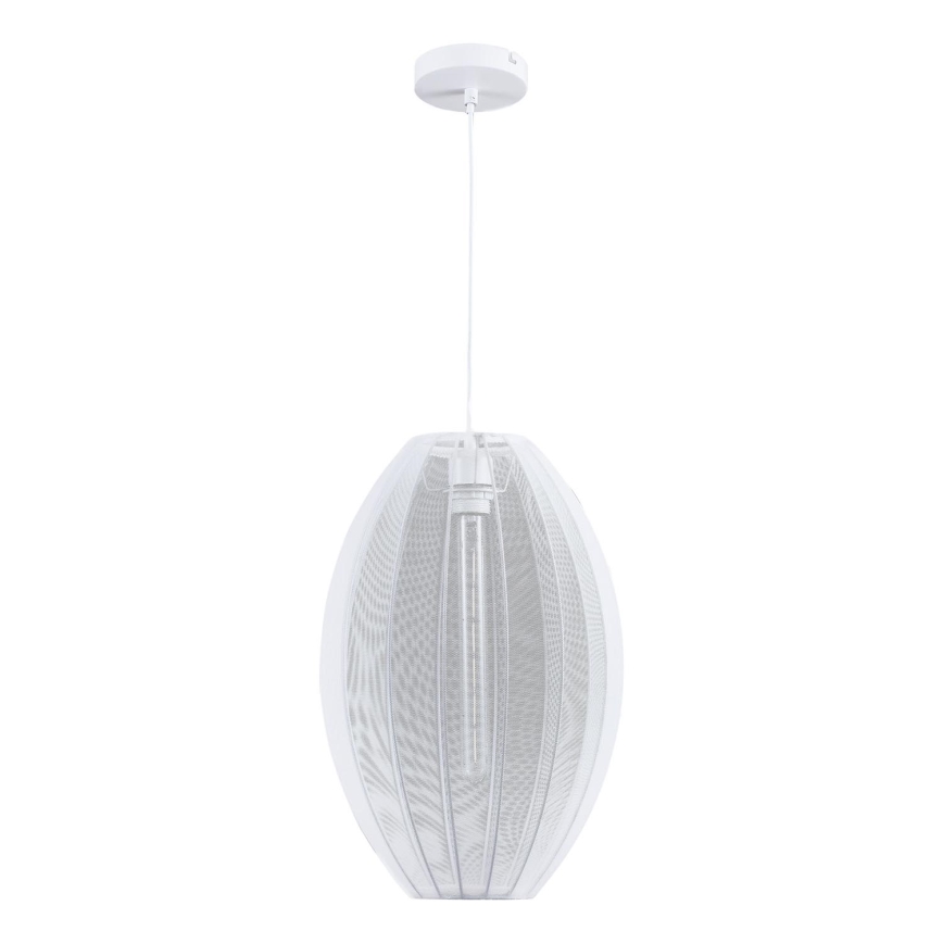 Żyrandol na lince KAREI 1xE27/20W/230V śr. 30 cm białe
