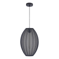 Żyrandol na lince KAREI 1xE27/20W/230V śr. 30 cm czarne
