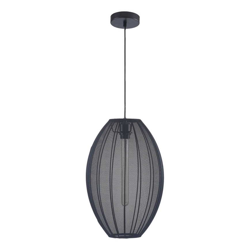 Żyrandol na lince KAREI 1xE27/20W/230V śr. 30 cm czarne