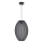 Żyrandol na lince KAREI 1xE27/20W/230V śr. 30 cm czarne