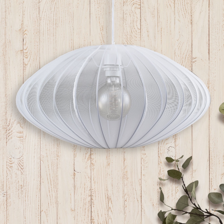Żyrandol na lince KINU 1xE27/20W/230V śr. 50 cm białe