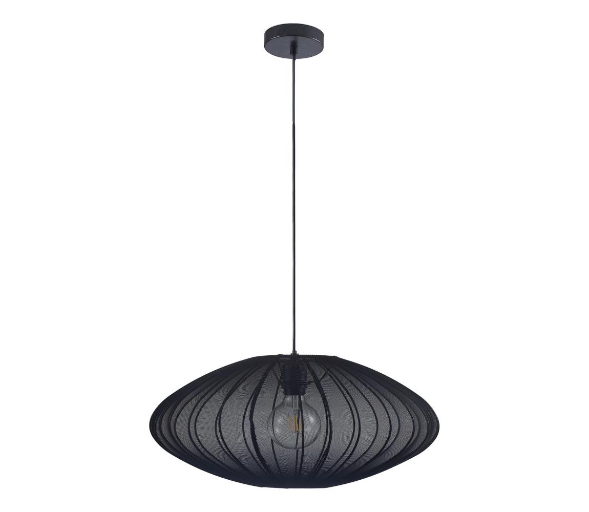 Żyrandol na lince KINU 1xE27/20W/230V śr. 50 cm czarne