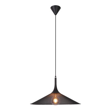 Żyrandol na lince KIRUNA 1xE27/40W/230V śr. 50 cm czarny