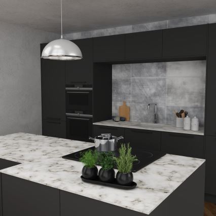 Żyrandol na lince KITCHEN 1xE27/15W/230V biały/chrom błyszczący