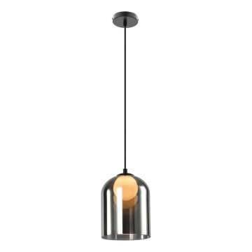 Żyrandol na lince KLEA 1xG9/15W/230V czarny dymiony