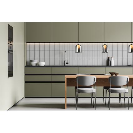 Żyrandol na lince KLEA 1xG9/15W/230V czarny dymiony